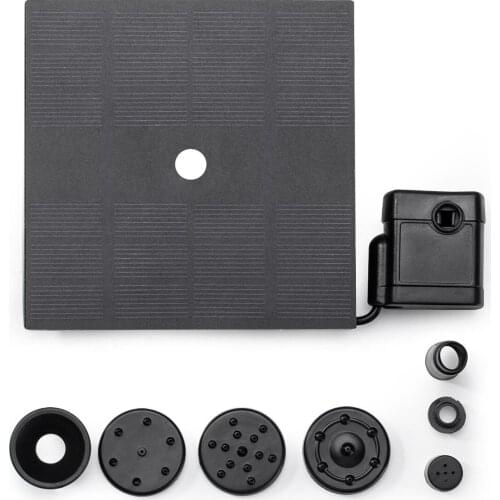 Solar Fountain Pump With 4 Nozzles Solar Bird Bath Fountain Pump For Garden Pond Aquarium