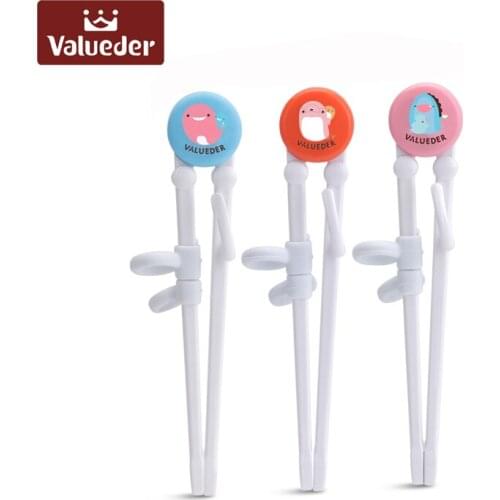 VALUEDER Cute Cartoon Training Chopsticks with Detachable Rings for Kids Children