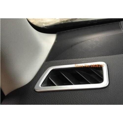 Car Head Front Cover Frame Lamp Trim ABS Chrome Front Air Conditioning Outlet Vent For Subaru Forester 2013 2014 2015 2016 2017