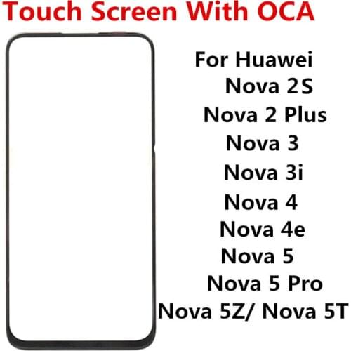 Nova5T Outer Screen For Huawei Nova 5T Front Touch Panel LCD Display Out Glass Cover Lens Phone Repair Replace Parts