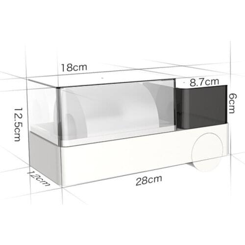 Waterproof Bathroom Tissue Box Creative Garbage Bag Tissue Paper Holders Visible Sanitary Napkin Box Paper Shelf Storage Rack
