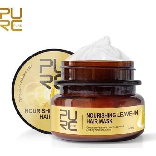 60ml PURC Magical Hair Mask Treatment Magical Leave-In Mask keratin Hair Root Deep Repair Nourishing Essential Oils Hair Care