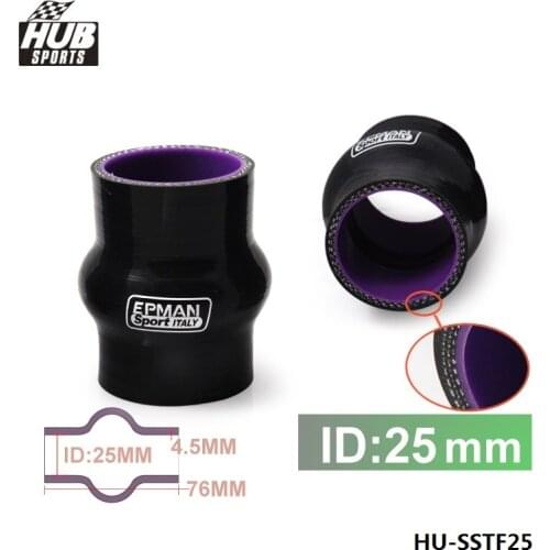 High Temp Reinforced Silicone Hump Coupler Hose 1" (25mm) 4-ply For TOYOTA SUPRA MK3 MA70 7M-GT 86-92 HU-SSTF25