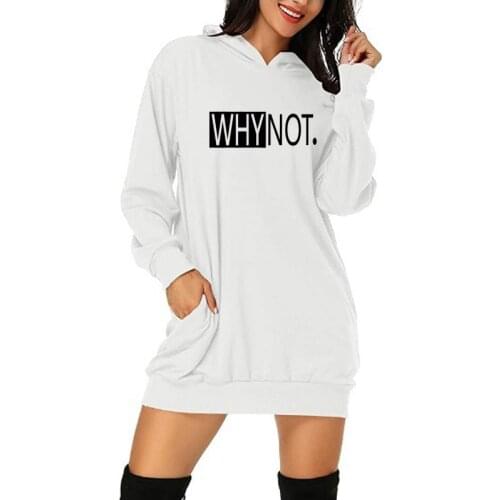 Fashion Letter Graphic Print Women Hoody White Women 2021 Autumn Pocket Hooded Sweatshirt Top Long Sleeve Casual Clothing Dresse