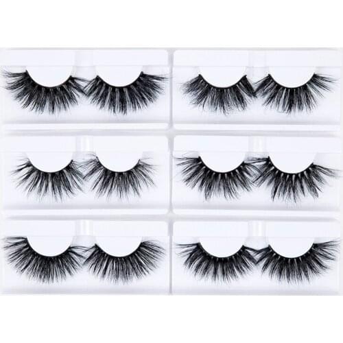 1 Pair 5D 27mm Mink False Eyelashes Natural Handmade Faux Cils Long Volume False Lashes Extension Pestanas Postizas Naturales