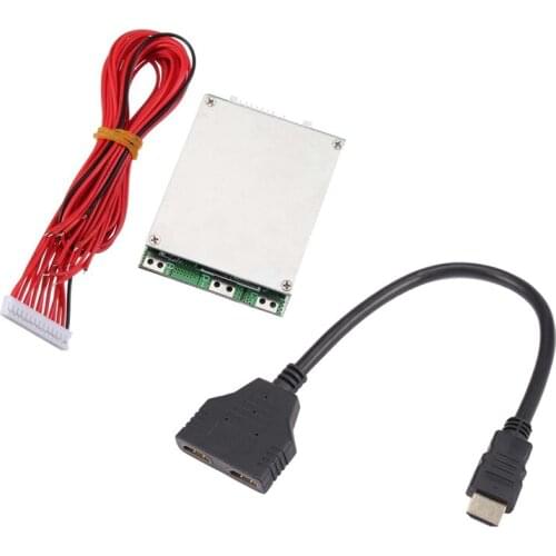 1 Pcs 1080P HDMI Port Male to 2 Female 1 in 2 Splitter Cable & 1 Pcs 13S 48V 20A Lithium Cell Battery Protection Board