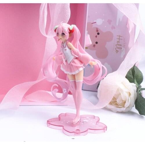 14cmNEW Anime Pink Sakura Movable Doll Toy Girl PVC Doll Model Doll Toy Jewelry Cos Collection Decoration Birthday Gift