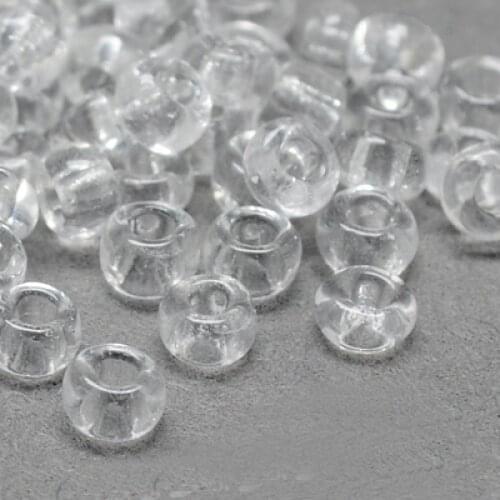 30000pcs/bag 12/0 Transparent Glass Round Seed Beads Grade A Bead for jewelry making DIY Bracelet Necklace Decorate F50