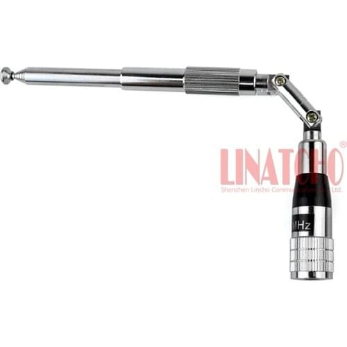 40CM Metal Foldable Telescopic UHF 400-470MHz Walkie Talkie Radio Two Way Radio Antenna SMA Male Connector