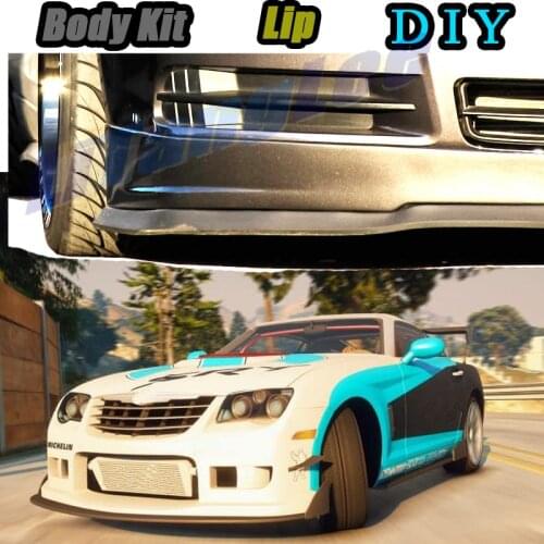 Car Bumper Lip Front Spoiler Skirt Deflector For Chrysler Crossfire 2004~2008 Tune Car Modified Body Kit VIP Hella Flush Lips
