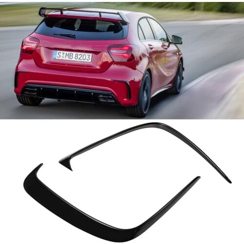 Car Styling For Mercedes Benz W176 A200 A250 A45 AMG Hatchback Sport 2013-2018 Rear Bumper Lip Spoiler Splitter Canards Vents