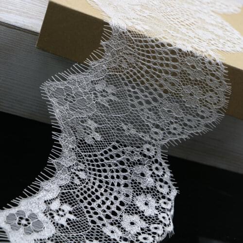 10cm eye eyelash lace white hand DIY accessories wave lace