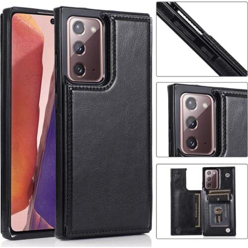 Business PU Leather Phone Case For Samsung Galaxy A50 A70 S8 S9 S10 S20 Plus Note 20 8 9 10 Pro 20 Ultra Wallet Card Slot Cover