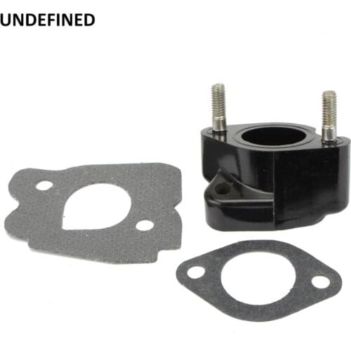 Black Carburetor Spacer Intake Manifold Rubber Joint Gasket Set for Yamaha Gas Golf Cart G2 G8 G9 G11 G14