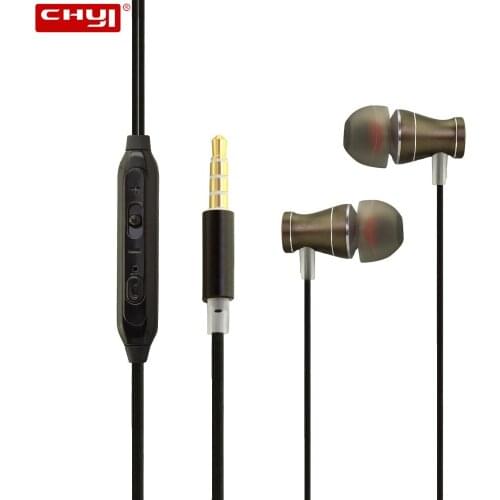 CHYI Professional Earphone Super Bass Headset with Microphone Stereo Earbuds for Mobile Phone Samsung Xiaomi Fone De Ouvido