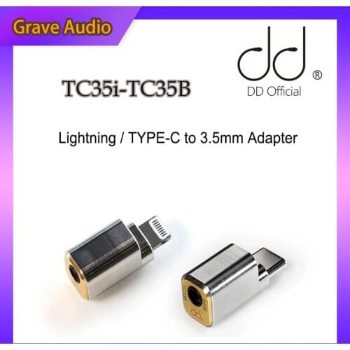DD ddHiFi TC35i/TC35B Lightning/TYPE-C to 3.5mm Cable Adapter, For iPhone 11 iPad iOS, for mobile phone Huawei xiaomi