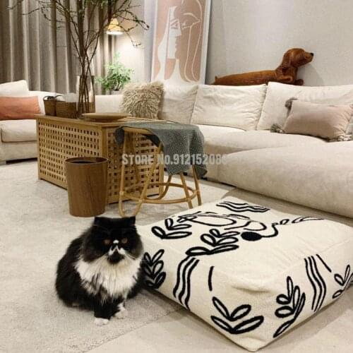 Picasso net celebrity sitting pier minimalist creative fabric lazy sofa removable and washable household shoe changing stool