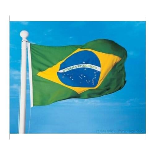 Brasil Banner Flag 3x 5ft Hanging Flag Polyester Brazil National Flag Banner Outdoor Indoor 150x90cm for Celebration big flag