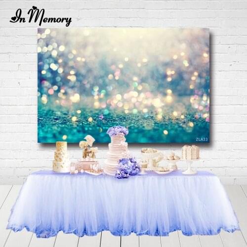 InMemory Dreamy Polka Dot Light Bokeh Birthday Party Love Baby Portrait Photography Backdrop Photo Background Photocall Supplier