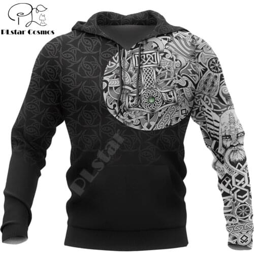 Beautiful Viking Odin Tattoo 3D All Over Printed Unisex Deluxe Hoodie Men Sweatshirt Zip Pullover Casual Jacket Tracksuit KJ308