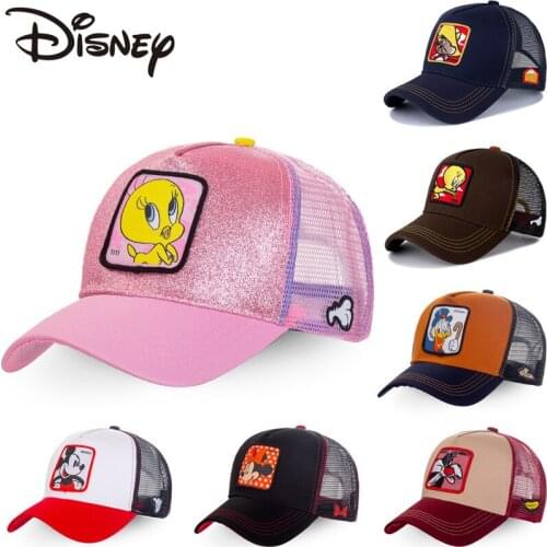 New Brand Anime Cartoon Mickey DONALD Duck Snapback Cotton Baseball Cap Men Women Hip Hop Dad Mesh Hat Trucker Hat Dropshipping