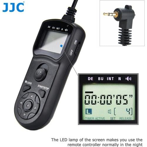 JJC Camera Multi-Function Wired Timer Remote Control Shutter Release Cable Cord for PANASONIC DMC-G5/DMC-G7/DMC-G1/DIGILUX 2