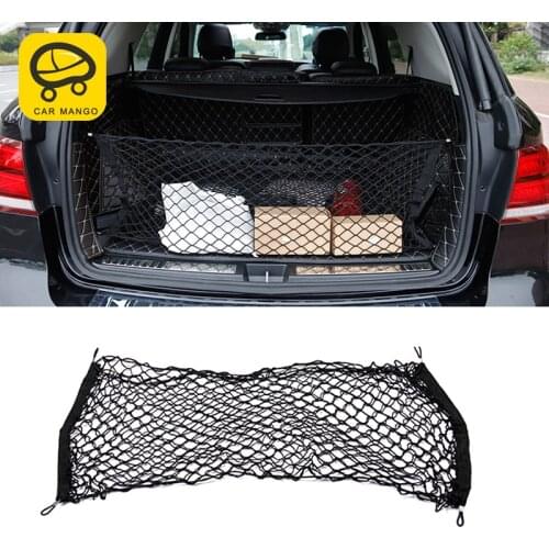 CarManGo For Mercedes Benz GLE ML GL GLS Car Trunk Rear Seat String Net Mesh Storage Bag Pocket Cage Organizer