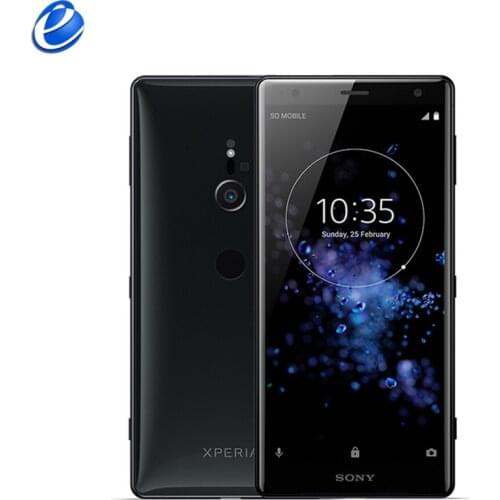 Original Sony Xperia XZ2 Dual Sim H8296 Unlocked RAM 6GB ROM 64GB LTE 5.7" Android cellphone Octa Core Fingerprint Smartphone