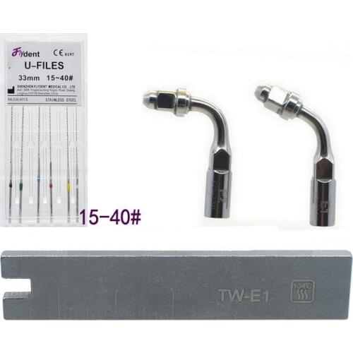 Dental Woodpecker U Files Endodontic Files Stainless Steel Ultrasonic Scaler Endo Tip Used For Root Cleaning