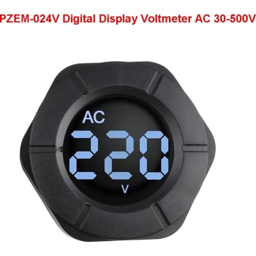 AC Digital Voltmeter LCD Display 30-500V Wide Voltage Monitor Meter DC 0-300V Car Voltage Monitor Volt Panel Meter