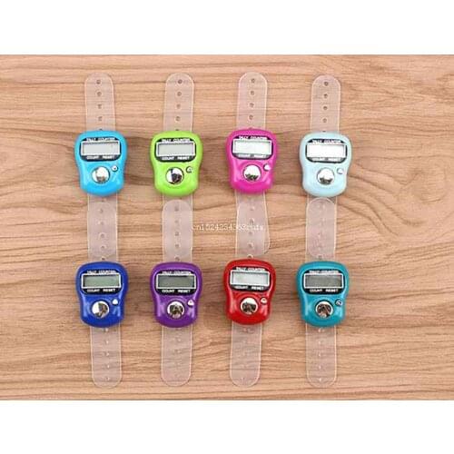 200pcs Stitch Marker And Row Finger Counter Kitchen Timers LCD Electronic Digital Tally Counter Reminder