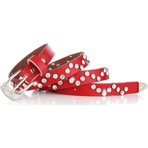 2021 style Full Diamond Wide Collar Punk Round Goth Choker Harajuku Summer Cool Leather Pin Buckle Alloy Belt Garters For Women