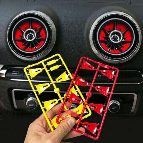 4Pcs for Audi A3 S3 8V 2013-2016 Car Air Vent Decorative Leaves Blade Trim Cover