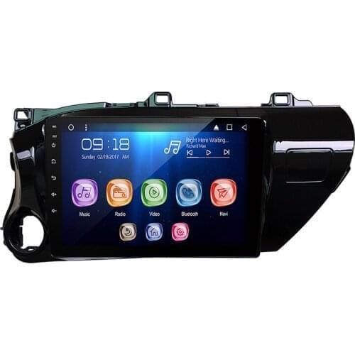 Allways 10.1" IPS Screen Android 8.1 Quad-core Ram 1GB Rom 16GB Car Multimedia for Toyota Hilux/ Revo (LHD) 2017 with 2.5D touch