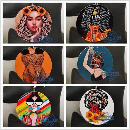 Free Shipping! Black Queen Wooden Earrings