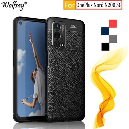 For OnePlus Nord N200 5G Case For OnePlus Nord N200 5G Rubber Housings Bumper Silicone Case For OnePlus Nord N200 5G Cover 6.49"
