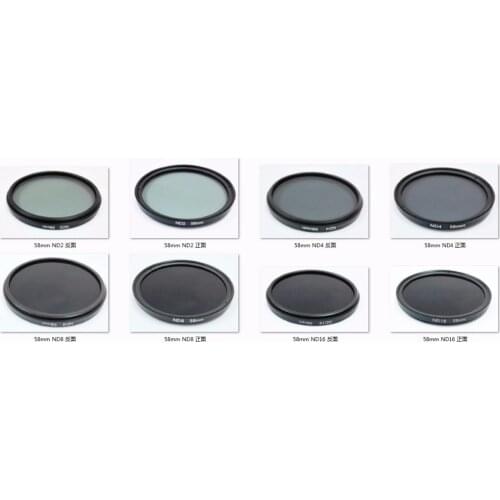 37 40.5 46 49 52 55 58 62 67 72 77 82mm Neutral DensityND2 ND4 ND8 ND16 ND32 Lens Filter for 5D2 5D3 5D4 6D 7D2 D800 D500 1DX D5