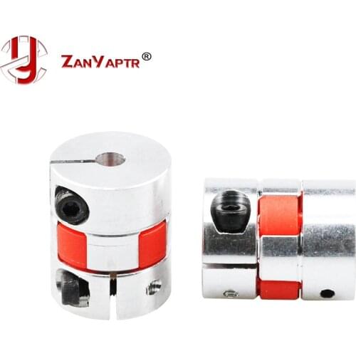 1Pcs 5mm to 8mm / 6.35mm to 8mm Shaft Coupling 5x8mm 6.35*8mm Flexible Plum Coupler Diameter=20mm length=25mm