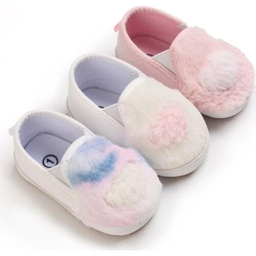 Baby Girls Cotton Shoes Cute Spring Autumn Toddlers Prewalkers Princess Shoes Infant Soft Bottom First Walkers 0-18M