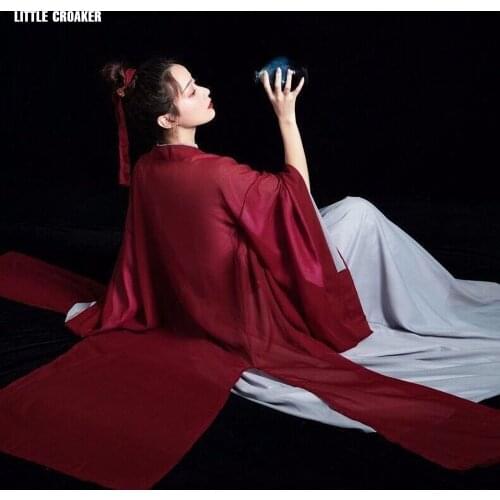 Halloween Ancient Chinese Cosplay Costume Tang Dynasty Ethnic Hanfu Folk Dance Robe Chinese Traditional Stage Performance Outfit