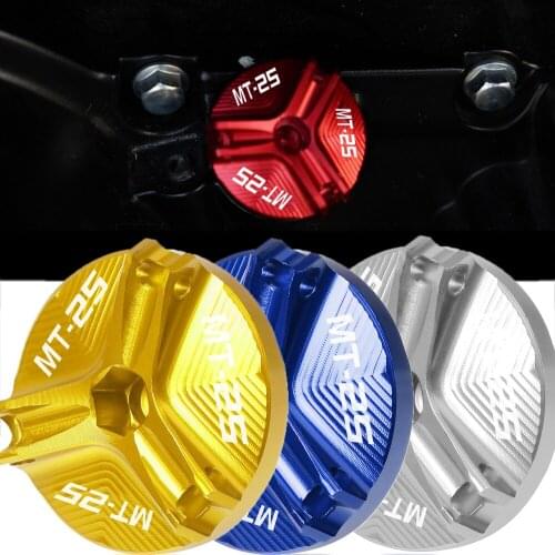 MT-25 Motorcycle Engine Oil Filter Cup Oil Fill Cap Plug Cover Screw For Yamaha MT-03 MT-25 MT25 MT 25 2016-2019 2018 2017