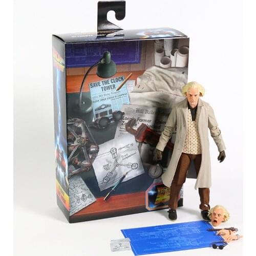 NECA Back to The Future Doc Brown 7" Action Figure Collection