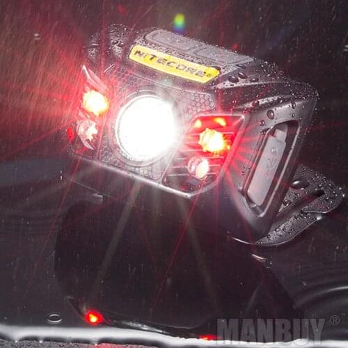 2020 New Nitecore NU32 Headlamp 550Lumen CREE XP-G3 S3 LED BuiltIn Rechargeable Battery Light Outdoor Search Black Free Shipping