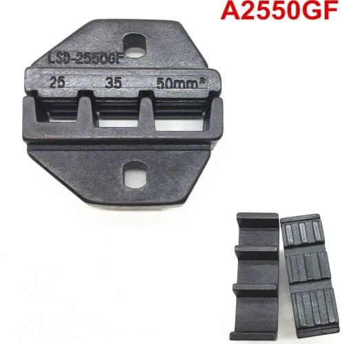 Crimp die set A2550GF crimping jaws for wire sleeves cable ferrules 4~1AWG 25-50mm2