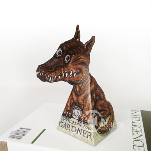 Optical Illusions Brown Dragon Ornaments Folding Cute Mini 3D Paper Model Papercraft DIY Kids Adult Handmade Craft Toys ER-081