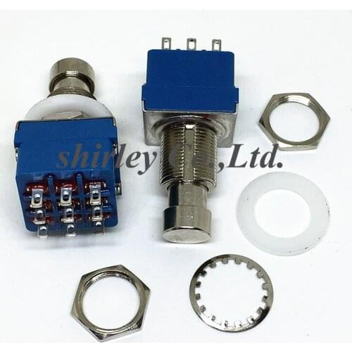 10pcs/lot Electric Guitar 3PDT Effects Stomp Foot Pedal Switch True Bypass 3PDT foot pedal switch with solder terminals