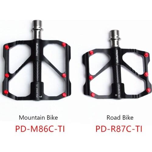 Mtb Titanium Bicycle Pedal Titanium Shaft Carbon Tube Bicycle Pedal 86T Mountain Bike 3 Palin Pedal Road Bike Riding Pedal
