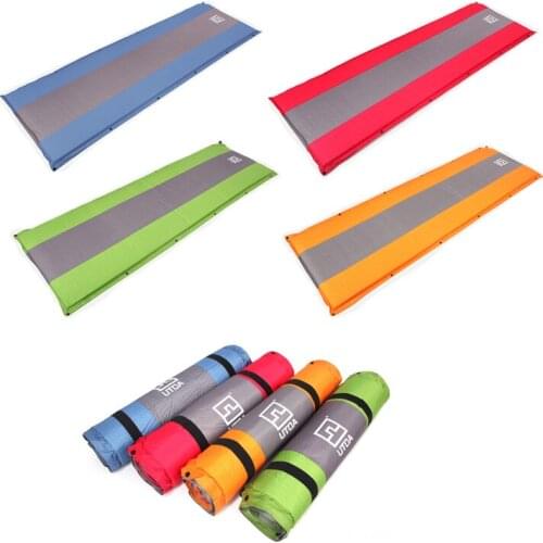 Outdoor Camping Thickened 5CM Inflatable Cushion Automatically Splicable Tent Moisture-Proof Pad Travel Lunch Break Sleeping Pad
