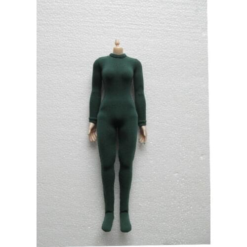 1:6 Figure Accessory Green One piece Stretch tights Clothes For 12" Figure Body