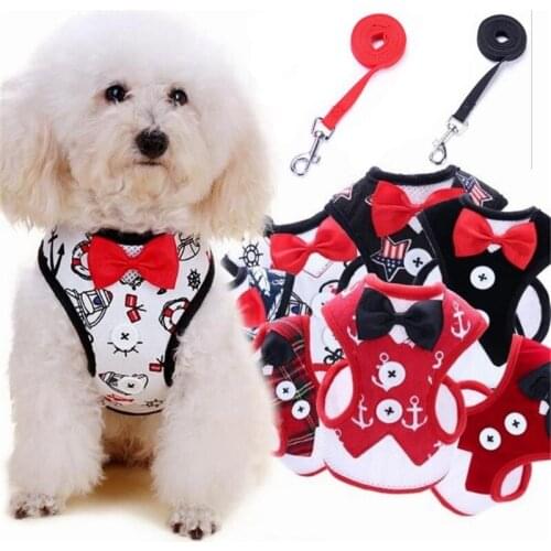 50Pcs/Lot Fashion Butterfly Collar Knot Evening Dress Chest Backpack Type With Pet Traction Rope Dog Chain